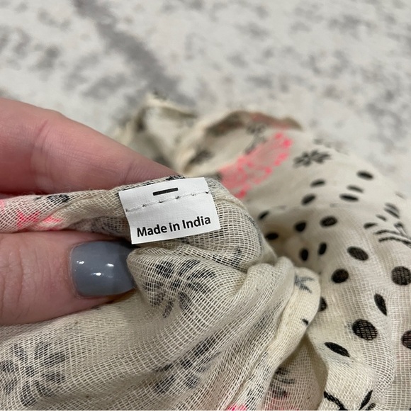 Free People Gauze Boho Reusable Shopping Tote Bag - Picture 4 of 6